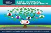 WEDNESDAY, OCTOBER 23 10 A.M.–4 P.M. EASTERN€¦ · me 2019 virtual genealogy fair wednesday, october 23 • 10 a.m.–4 p.m. eastern schedule and handouts  watch live # ...