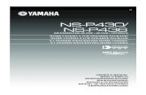 NS-P430/ NS-P436 - Yamaha Corporation · 2019. 1. 25. · NS-P436 includes five NX-430P speaker systems, one NX-C430 speaker system and one YST-SW015 subwoofer system. QD-Bass Technology