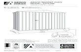 ASCO REGENT SHED MODEL: 23141R - Absco Sheds ... - English/Regent Shed...Absco Industries Assebl Instruction Manual ASCO REGENT SHED MODEL: 23141R 2.26mW x 1.44mD x 1.96mH Model RK