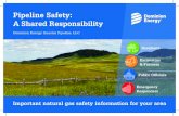 Pipeline Safety: A Shared Responsibility...Pipeline Safety: A Shared Responsibility Dominion Energy Questar Pipeline, LLC Residents Public Officials Excavators & Farmers Emergency