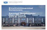 School of Natural Sciences Environmental Sciences Senior … ES... · 2018. 11. 9. · Environmental scientists have training that is similar to other physical or life scientists,