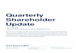Quarterly Shareholder Update - Investcorp...Update Q1 FY2016 (QUARTER ENDED 30 SEPTEMBER 2015) ... The sale of Skrill to Optimal Payments PLC was completed in August. Investcorp, through