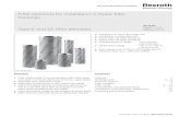Filter elements for installation in Hydac filter housings · 2019. 10. 13. · RE 51457, edition: 2013-11, Bosch Rexroth AG Filter rating and attainable oil cleanliness The main goal