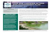 LAKE ERIE LAKE ERIE LAKEWIDE ACTION AND ... Erie Lakewide...Lake Erie LAMP participants have identified ecosystem goals and objectives and assessed the state of the lake. Through the