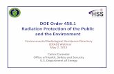 DOE Order 458.1 Radiation Protection of the Public and the ...May 02, 2012  · – TED to members of the public from external exposure to radiation, airborne effluents, and liquid