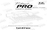 MODEL PT-9400 USER’S GUIDE...Read this User’s Guide before you start using your P-Touch. Keep this User’s Guide in a handy place for future reference. USER’S GUIDE MODEL PT-9400