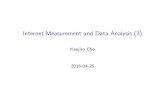 Internet Measurement and Data Analysis (3)kjc/classes/sfc2016s... · divide and conquer distributed and/or parallel processing convert to an intermediate le estimate required memory