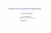 Introduction to Systems Programming · Integer Types Typicallytwo’scomplement;rangesde1nedin type minvalue maxvalue sizeinbits typical char CHAR_MIN SCHAR_MAX signed
