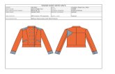 DESIGN SHEET WITH CAD'S · FABRIC NAME: Stretch Twill PRODUCT CATEGORY: Jackets SIZE CLASSIFICATION / RANGE: Missy XS‐ XL TECHNICAL DESIGNER: Cristina Jackson DESIGN SHEET WITH
