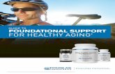 GUIDE TO FOUNDATIONAL SUPPORT FOR HEALTHY AGING4 ALWAYS REFER TO THE PRODUCT LABEL FOR COMPLETE SUPPLEMENT FACTS. VISIT DOUGLASLABS.COM FOR MORE INFORMATION. FOUNDATION MULTIVITAMINS