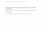 Solvency and Financial Condition Report - Swiss Re2cd6bb22-abfd-4490-986a...The parent company of the Company is Swiss Re Corporate Solutions Ltd (the parent company), a company incorporated
