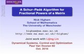 A Schur--Pad Algorithm for Fractional Powers of a Matrixhigham/talks/talk10_mpower.… · transition matrix of how a company’s [Standard & Poor’s] credit rating changes from one