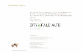 ITY OF ALO ALTO TILITIES MPACT EVALUATION OF THE ... Alto_FY2011_CommercialAdv.pdf.3 Impact Evaluation Results In FY 2011, there were 41 total projects with claimed electricity savings