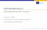 EUCI Net Metering 2 - Synapse Energy...EUCI Net Metering 2.0 Balancing policies to protect consumers January 27, 2015 Joseph Daniel, Synapse Energy Economics jdaniel@synapse-energy.com