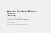 Weighted Correlation Network Analysis (WGCNA) · 2016. 11. 15. · Correlation of modules with clinical traits. Identification of potential “driver” genes. Weighted correlation