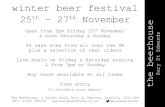 winter beer festival - The Beerhouse Bury St Edmunds · the beerhouse Bury St Edmunds the crown pie & pint £10 every Wednesday choice of pie, mash, veg & gravy with a brewshed pint,