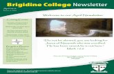 Welcome to our April Newsletter - Brigidine College Randwick · The CGSSSA Soccer Competition was held last Wednesday, 28 March 2012 at Meadowbank Fields. It was a rainy day and the