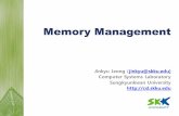 Memory Management - AndroBenchcsl.skku.edu/uploads/SSE3044F15/9-mem.pdf · SSE3044: Operating Systems | Fall 2015 | Jinkyu Jeong(jinkyu@skku.edu) 7 Fixed Partitions (2) § Physical
