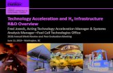 Technology Acceleration and H2 Infrastructure R&D Overviewtechnologies that connect diverse domestic resources across sectors & support infrastructure development through innovative