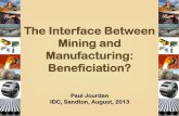 The Interface Between Mining and Manufacturing: Beneficiation? · after-market, etc.. Exploitation services: e.g. financial, technical, ... Chemicals Industry Building materials Industry
