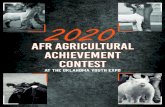 AFR AGRICULTURAL ACHIEVEMENT CONTEST · AFR Cattle Showmanship – Barn 3 Arena Immediately following LNC Cattle Showmanship Sunday, March 15, 2020 . Written Test - Barn 3 Sales Pavilion