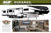 DURANGO - kz-rv.com · DURANGO FULL PROFILE LUXURY FIFTH WHEELS The KZ True 2 Warranty is a 2-year hitch-to-bumper limited warranty that’s true to its name. The gold standard in