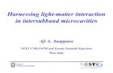 Harnessing light-matter interaction in intersubband ... · Harnessing light-matter interaction in intersubband microcavities NEST CNR-INFM and Scuola Normale Superiore Pisa, Italy.
