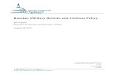 Russian Military Reform and Defense Policywikileaks.org/gifiles/attach/134/134817_Russian... · CRS Report for Congress Prepared for Members and Committees of Congress Russian Military