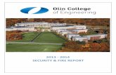 2013 2014 SECURITY FIRE REPORT - Olin College€¦ · Wellesley Fire Departments, and the Massachusetts State Fire Marshal’s Office. Responsibility to Report Criminal or Suspicious
