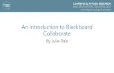 An Introduction to Blackboard Collaborate...Blackboard Collaborate •Benefits •Key Considerations for Use •Setting up a Bb Collaborate Session •Features of Bb Collaborate •Student