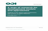 A scan of research for development models and approaches...6 A scan of research for development models and approaches 1. Introduction IDRC is at the midpoint of its Strategic Plan