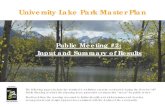 University Lake Park Master Plan - Anchorage, Alaska Lake Maste… · University Lake Park Master Plan The following pages include the results of a workshop exercise conducted during