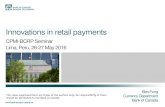 Innovations in retail payments · Cash is still broadly used in Australia, Canada, and the US, especially for small value transactions and P2P payments 22 Canada Australia United