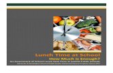 Lunch&Time&at&School& For Lunch-FINAL_¢  4! time&to&eat&by&elementary&kitchen&managers& Average&total&lunch&time&for&the&seven&observed&elementary&schools&was&