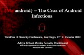 {Malandroid} The Crux of Android Infections · 6 Android - Vulnerabilities and Exploits Vulnerabilities Explanations Zimperlich [2.2.0, 2.2.1 , 2.2.2] RageAgainstTheCage - Android’s