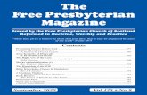 The FreePresbyterian Magazine · The Free Presbyterian Magazine Published by The Free Presbyterian Church of Scotland (Scottish Charity Number SC003545). Subscriptions and changes