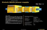 Switch Mode power supply - NORATEL · Switch Mode power supply DC power supplies. . Type DRA. Compact economical single-phase industrial power supply for electronics requiring stabi-lised