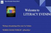 Welcome to LITERACY EVENING · 2017. 6. 15. · Phonics Scientific studies have shown that explicit, systematic phonics teaching is the most effective way to teach children to read,
