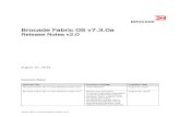 Brocade Fabric OS v7.3...Fabric OS v7.3.0a Release Notes v2.0 Page 7 of 55 New Feature Descriptions New FCIP Features on Brocade 7840 In addition to the existing FCIP features supported