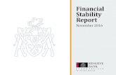 Financial Stability Report November 2016 · Financial Stability Report November 2016 Contents 1 Financial stability risk and policy assessment 2 ... Source: CoreLogic NZ, Real Estate