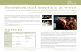 Interpersonal conflicts at work/poster... · 2011. 11. 10. · Stress Research Institute Interpersonal conflicts at work – The relationship with workplace factors, work characteristics
