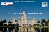 BDEC Collaboration Opportunities in Russia€¦ · 1 rack = 256 nodes: Intel + NVIDIA = 515 Tflop/s “Lomonosov-2” supercomputer (5 racks) = 2.5 Pflop/s Supercomputing Facilities
