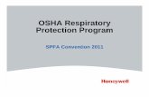 OSHA Respiratory Protection Program Respirator... · • Train your workers-Required annually-Some workers may need additional training – they just don’t seem to get it. • Training