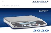 BENCH SCALES - KERN & SOHN · 2019. 12. 20. · With weighing ranges between 3 kg and 65 kg, bench scales can cover a wide range of applications. Whether as a commissioning scale