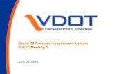 Route 29 Corridor Assessment Update Public Meeting 2_2016_Introductory_Presentation.pdf · Goals for the Route 29 Corridor Assessment Effort Preserve and enhance public safety Support