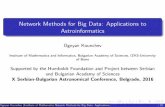 Network Methods for Big Data: Applications to Astroinformaticsservo.aob.rs/eeditions/CDS/Srpsko bugarska konferencija...Methods of Signal Processing for Analysis of Big Data The main