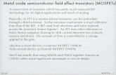 Metal oxide semiconductor ﬁeld effect transistors (MOSFETs)tuttle.merc.iastate.edu/ee230/topics/mosfets/nmos.pdf · 2015/11/18  · A detailed physical description is beyond our