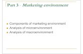 Part 3 Marketing environment - Masaryk University · Marketing Environment Includes: Microenvironment: actors close to the company that affect its ability to serve its customers.