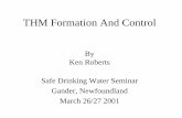 THM Formation And Control · 4.5 1.7 2.8 3.9 Surface Water– 1998 AWWA Treatment Process Systems - % Filtration Clearwell (BW) Coagulation Flocculation Sedimentation Fluoridation
