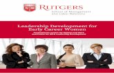 Early Career Women Leadership Development for · The first module introduces general concepts of leadership development, particularly as they relate to particular challenges women